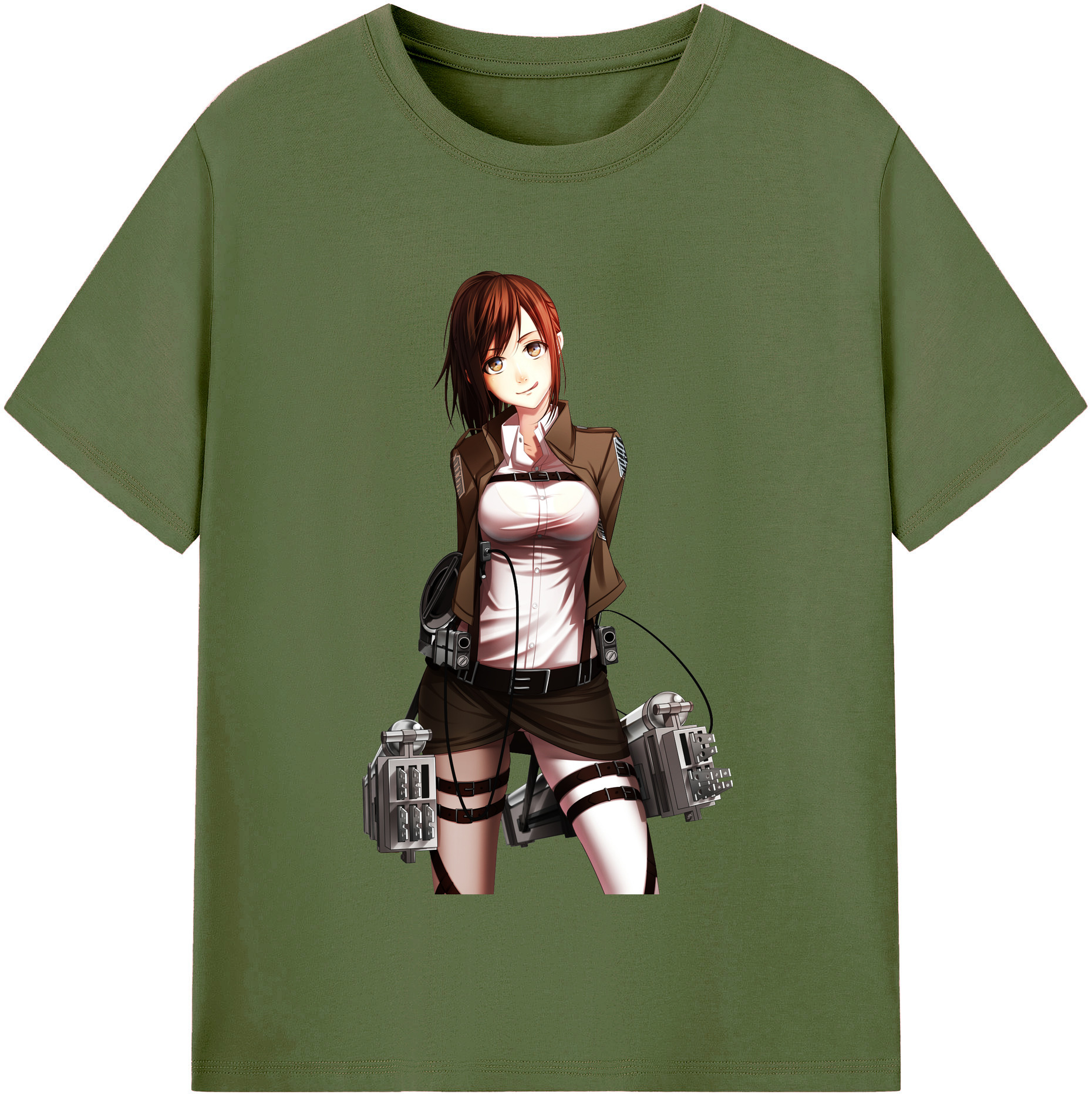 （画像用） 進撃の巨人 サシャ·ブラウス Attack on Titan Sasha Blaus 綿100％半袖Tシャツ（フロントプリント）